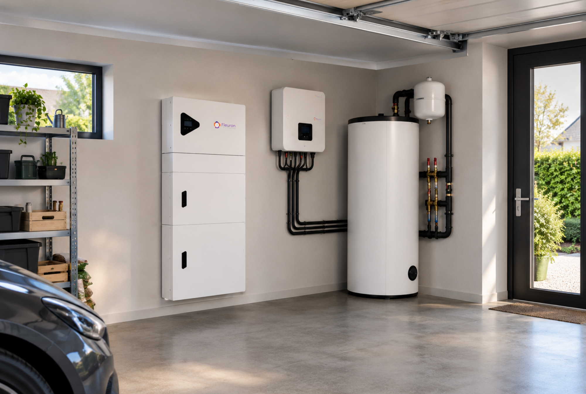 Pompe à chaleur installée à côté d’une maison
