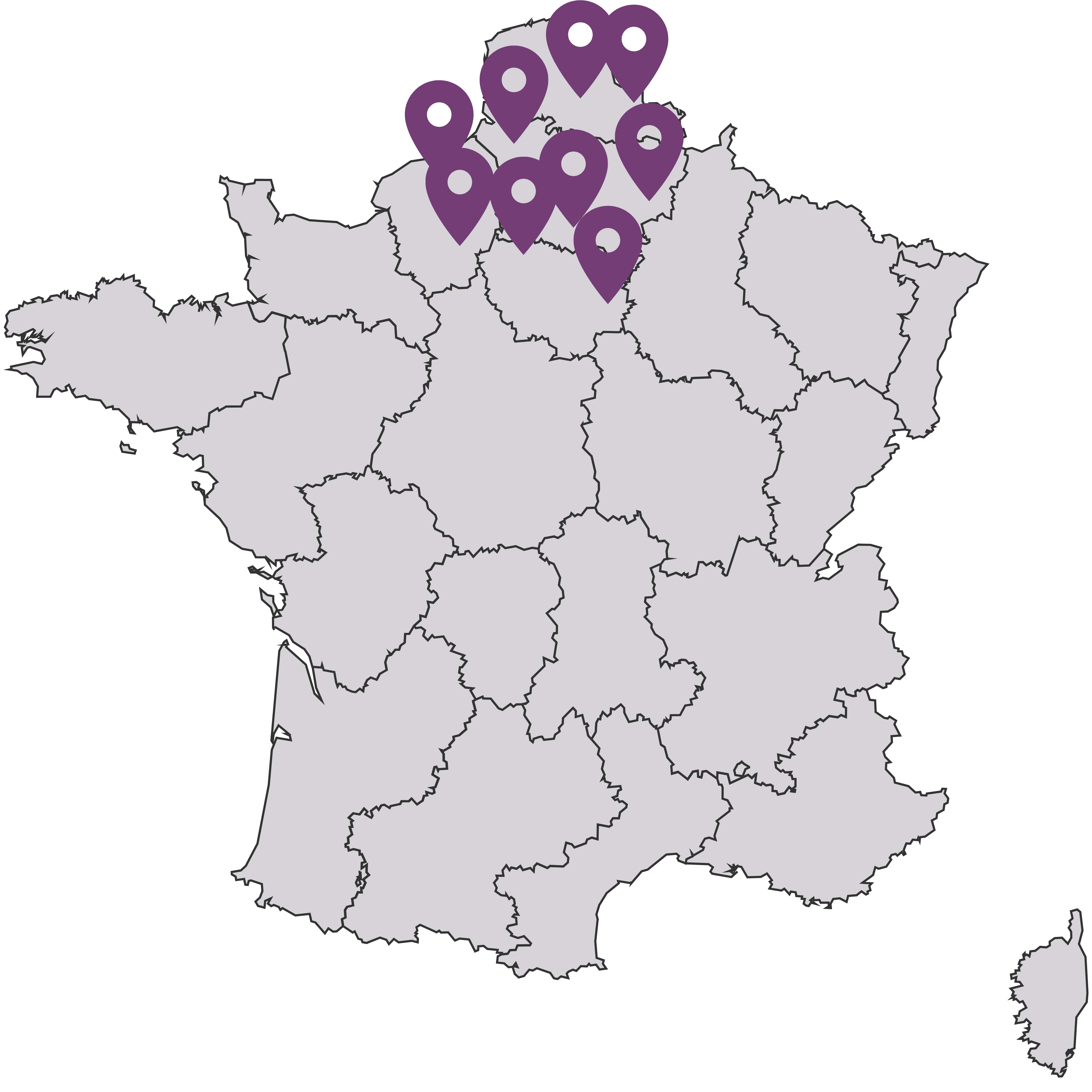 Carte de la France